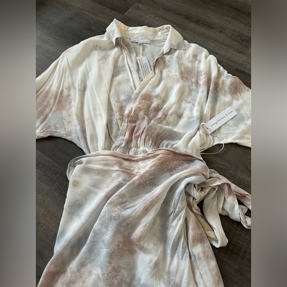 NWT - Young Fabulous and Broke Tye Dye Wrap Dress - Picture 5 of 8